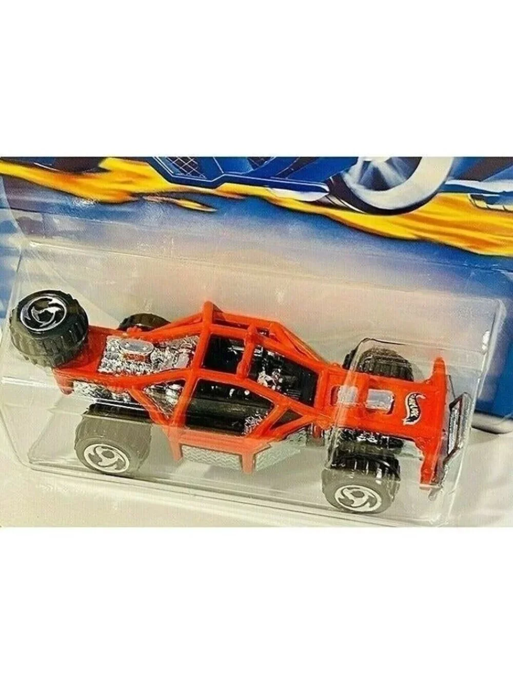 Vintage Die Cast Hot Wheels 2001 ROLL CAGE Red Collector 127 Metal Car New